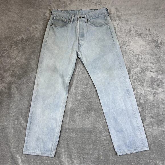 Levi’s 501XX Men’s Jeans Blue Gray 32x30 Button Fly – Fair Condition - Picture 1 of 15